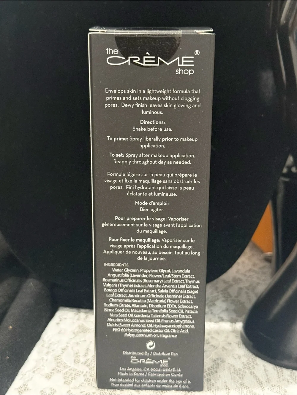 The CRÈME Shop I Am Silky Matte Primer & Setting Spray - Black